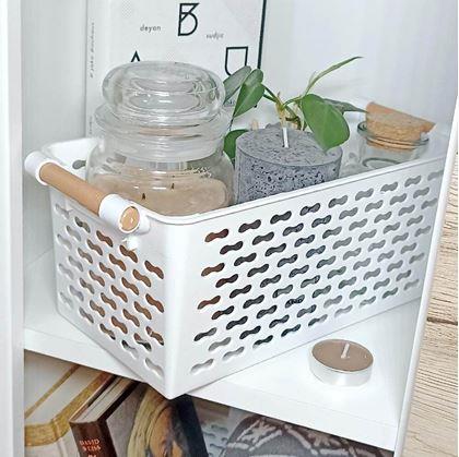 Obrázok z Úložný box s úchytkami  -  biely