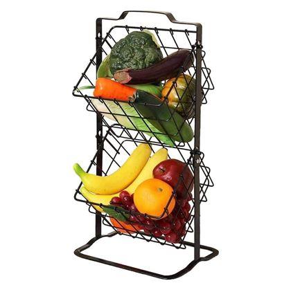 Obrázok z Dvojposchodový kovový košík 45 cm