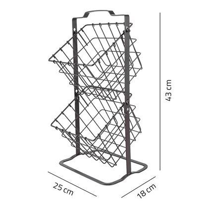 Obrázok z Dvojposchodový kovový košík 45 cm