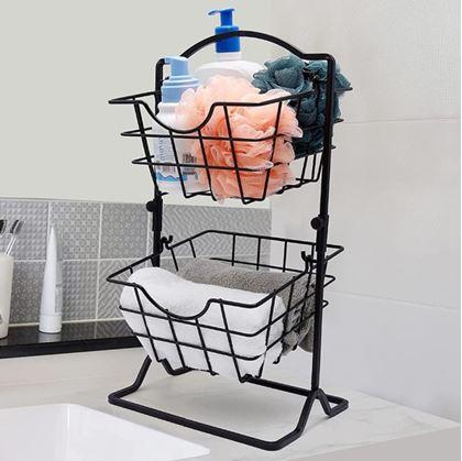 Obrázok z Dvojposchodový kovový košík 45 cm