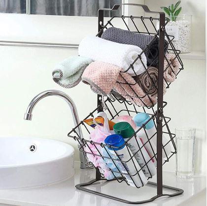 Obrázok z Dvojposchodový kovový košík 45 cm