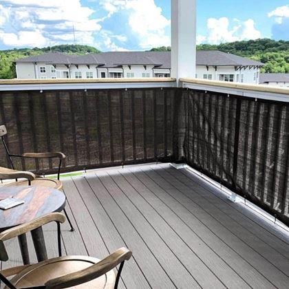 Obrázok z Balkónová clona na súkromie 500x90 cm -  čierna