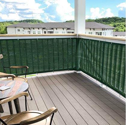Obrázok z Balkónová zástena 500x90 cm  -  zelená