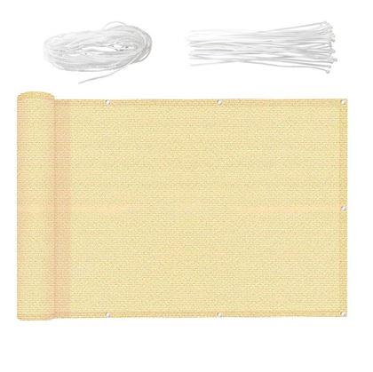 Obrázok z Balkónová zástena 500x90 cm  -  béžová