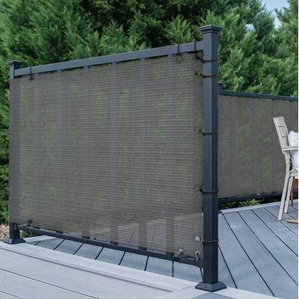 Obrázok z Balkónová clona na súkromie 500x90 cm -  šedá