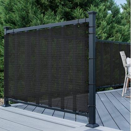 Obrázok z Balkónová zástena 500x90 cm  -  čierna