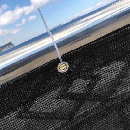 Obrázok z Balkónová clona na súkromie 500x90 cm -  čierna