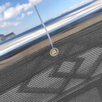 Obrázok z Balkónová clona na súkromie 500x90 cm -  šedá