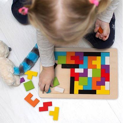 Obrázok Drevené puzzle - tvary