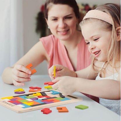 Obrázok Drevené puzzle - tvary
