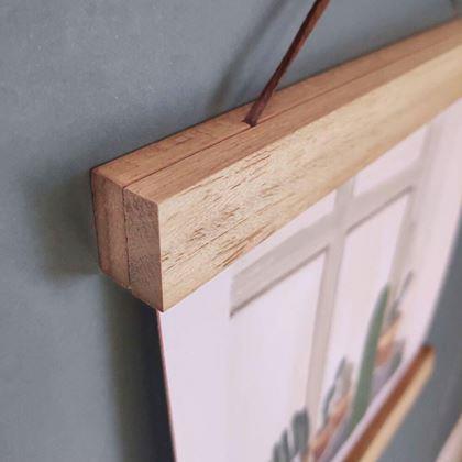 Obrázok z Drevený rám na plagát, šírka 41 cm