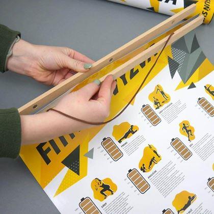 Obrázok z Drevený rám na plagát, šírka 41 cm