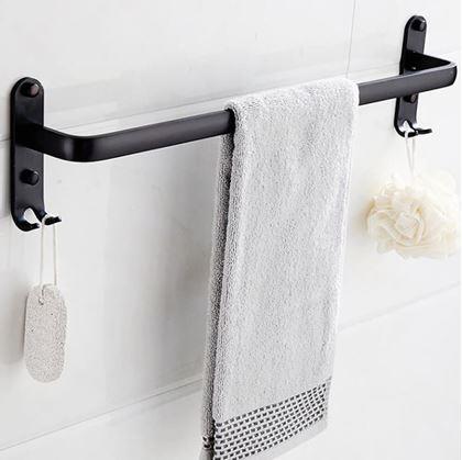 Obrázok z Nalepovací vešiak na uterák, s háčikmi