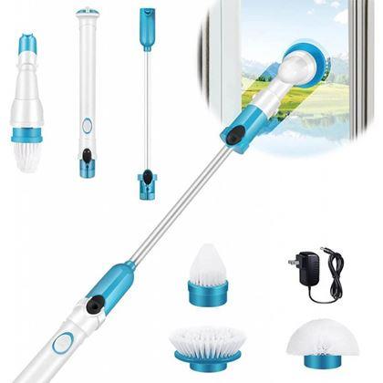 Obrázok z Bezdrôtová čistiaca kefa + 3 nadstavce, predlžovacia rukoväť