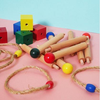 Obrázok z Drevená hra hádzanie krúžkov