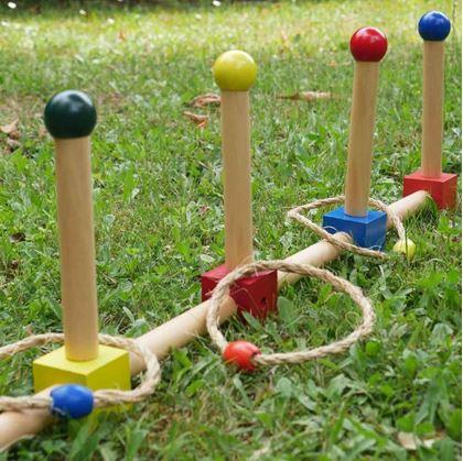 Obrázok z Drevená hra hádzanie krúžkov