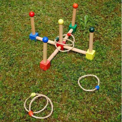 Obrázok z Drevená hra hádzanie krúžkov