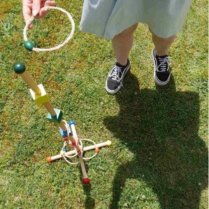 Obrázok z Drevená hra hádzanie krúžkov