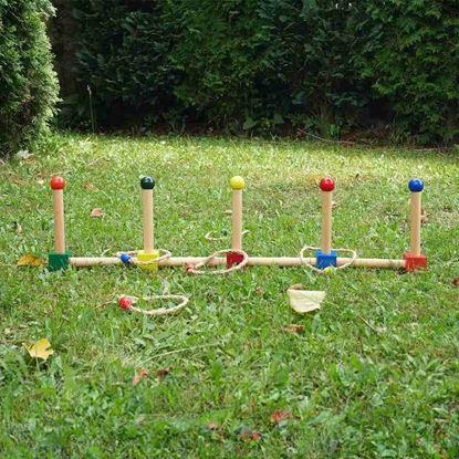 Obrázok Drevená hra hádzanie krúžkov