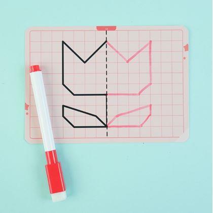 Obrázok z Sada obrázkov symetrické kreslenie - svet okolo nás