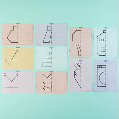 Obrázok z Sada obrázkov symetrické kreslenie - svet okolo nás