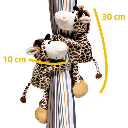 Obrázok z Spona na závesy plyšová žirafa