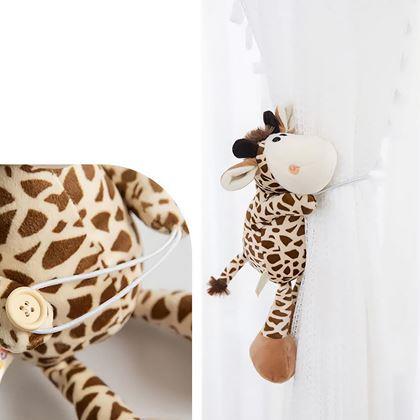 Obrázok z Spona na závesy plyšová žirafa
