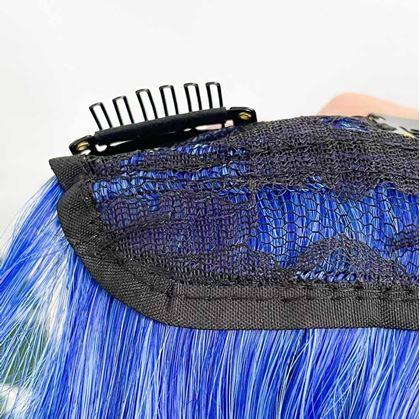 Obrázok z Clip in pás pre farebné podfarbenie vlasov - modrý