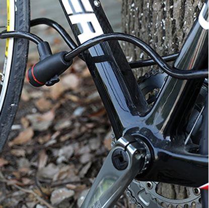Obrázok Zámok na bicykel s držiakom