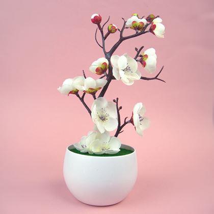 Obrázok z Umelá sakura v kvetináči - 30 cm