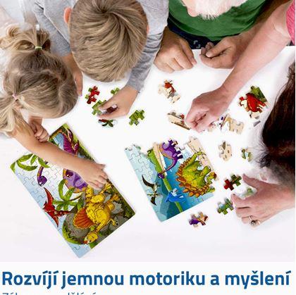 Obrázok z Dinosaurie puzzle - modré