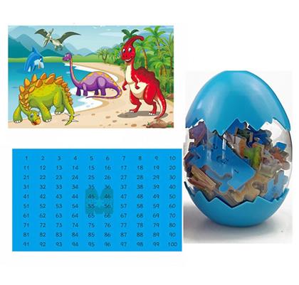 Obrázok z Dinosaurie puzzle - modré