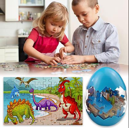 Obrázok z Dinosaurie puzzle - modré