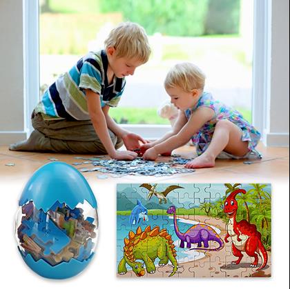 Obrázok z Dinosaurie puzzle - modré