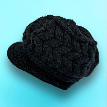 Obrázok z Pletený baret - čierny