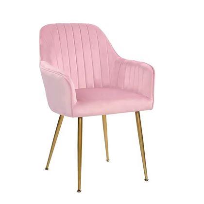 Obrázok z Polstrovaná ružová stolička/kresielko