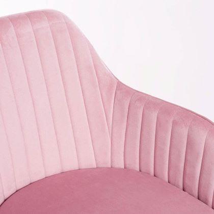 Obrázok z Polstrovaná ružová stolička/kresielko