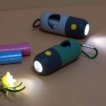 Obrázok Zásobník s vreckami na psie exkrementy s osvetlením