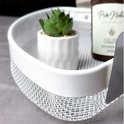 Obrázok z Kovová nalepovacia rohová polička