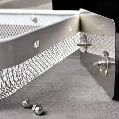 Obrázok z Kovová nalepovacia rohová polička