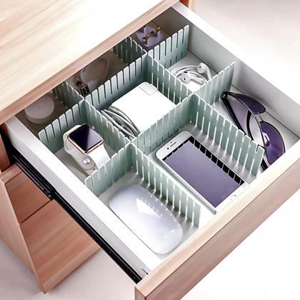 Obrázok z Nastaviteľné priečky do zásuvky 4 ks