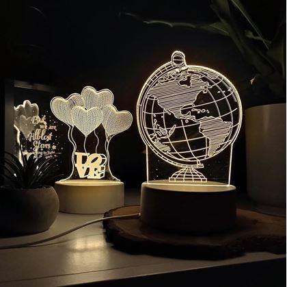 Obrázok z Dekoratívna 3D lampa  -  glóbus