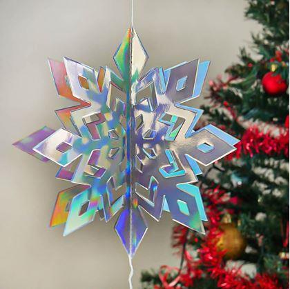 Obrázok z Závesná dekorácia snehové vločky 6 ks