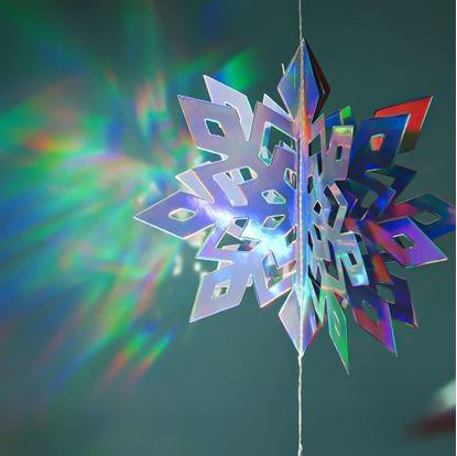 Obrázok Závesná dekorácia snehové vločky 6 ks