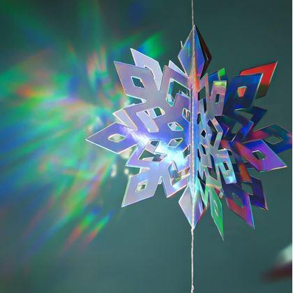 Obrázok z Závesná dekorácia snehové vločky 6 ks