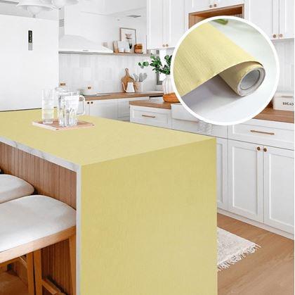 Obrázok z Matná samolepiaca tapeta 200 x 60 cm -  žltá