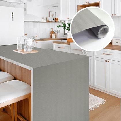 Obrázok z Matná samolepiaca tapeta 200 x 60 cm -  šedá
