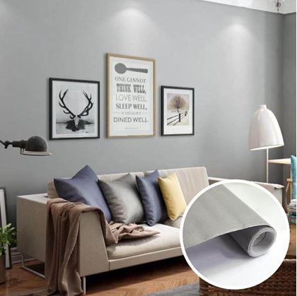 Obrázok z Matná samolepiaca tapeta 200 x 60 cm -  šedá