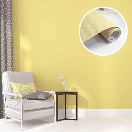 Obrázok z Matná samolepiaca tapeta 200 x 60 cm -  žltá