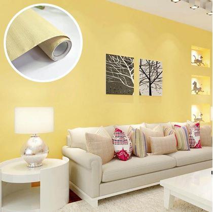 Obrázok z Matná samolepiaca tapeta 200 x 60 cm -  žltá